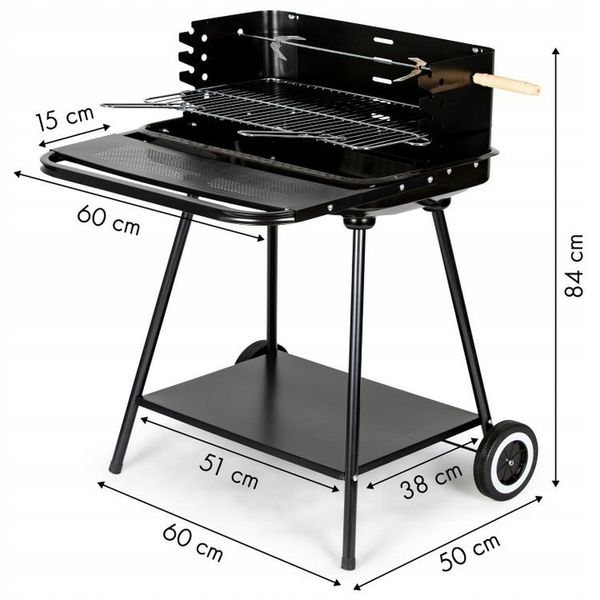 Grill węglowy Modern Home 55 x 20 cm zdjęcie 7