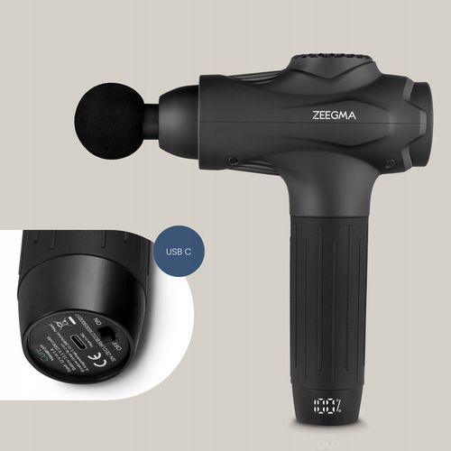 PISTOLET DO MASAŻU MASAŻER DO PLECÓW 12KOŃCÓWEK + WALIZKA + WOREK PREZENT na Arena.pl