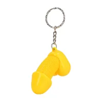 toyjoy super dicky brelok do kluczy żołty - zabawny gadżet kolekcjonerski