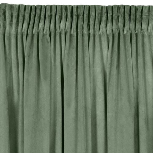 Zasłona zaciemniająca welwetowa na taśmie MELANIE 140X270 c. miętowa na Arena.pl