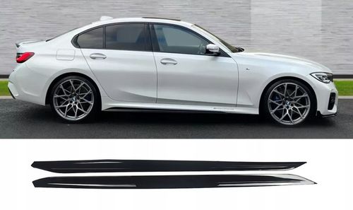 BMW G20 G21 M PAKIET CZARNY POŁYSK DOKŁADKI BOCZNE LISTWY PROGÓW MP STYLE na Arena.pl
