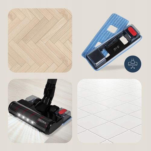 ODKURZACZ BEZPRZEWODOWY PIONOWY RĘCZNY BEZWORKOWY LEKKI MOP MOPUJĄCY 3 w 1 na Arena.pl