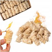 PODPAŁKA DO KOMINKA Z WEŁNY DRZEWNEJ EKOLOGICZNA ROZPAŁKA DO GRILLA