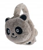 Mięciutkie pluszowe nauszniki Miś panda brązowe