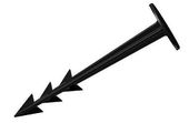 kołki mocujące do podłoża agrowłókninę o dł.12.5cm op-100szt - s-bw kol12/1