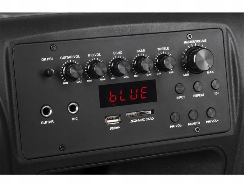 Głośnik Bluetooth 30cm USB Mikrofony Karaoke zdjęcie 2