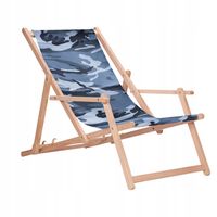 Leżak drewniany z podłokietnikami ogrodowy San-Drew TP32