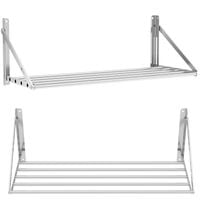 półka ścienna składana ze stali nierdzewnej do 40 kg 100 x 45 cm