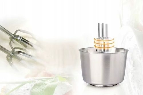 MIKSER RĘCZNY ROBOT KUCHENNY + 4 KOŃCÓWKI DUŻA MISA STOJAK 7 BIEGÓW na Arena.pl