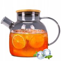 SZKLANY DZBANEK DO HERBATY lemoniady ZAPARZACZ z pokrywką KAMILLE 1500 ml