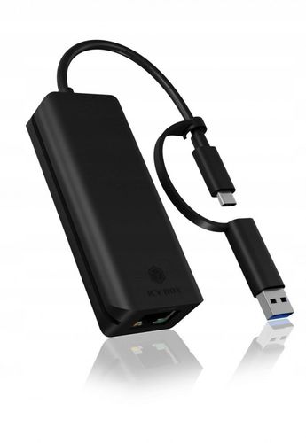Przejsciówka ICY BOX Adapter USB-C/USB-3 - LAN RJ-45 na Arena.pl