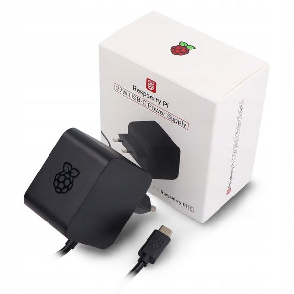Raspberry Pi 27W USB-C Power Supply - oficjalny zasilacz USB C 5,1V / 5A zdjęcie 1