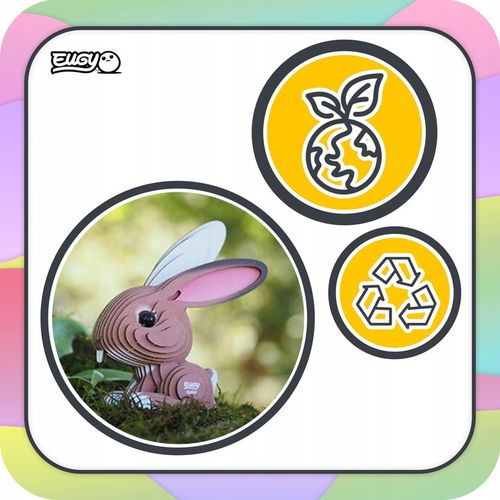 Królik Eugy. Eko Układanka Puzzle 3D na Arena.pl