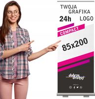 ROLL-UP 85x200, ROLLUP z wydrukiem 24h BLOCKOUT - reklama TARGI