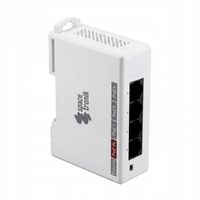 Extender PoE Switch 250m 25W na szynę DIN 1x IN 3x PoE Spacetronik