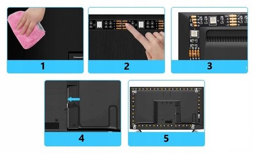 TAŚMA LED 4M RGB USB 5050 do TV Ledy PILOT APLIKACJA ZESTAW PAMIĘC KOLORU na Arena.pl