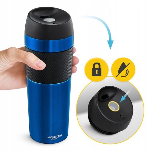 KUBEK TERMICZNY TERMOS NA KAWĘ HERBATĘ GORĄCY NAPÓJ SZCZELNY PODRÓŻNY 450ML na Arena.pl