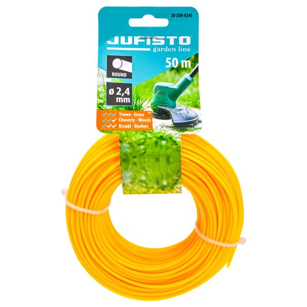 ŻYŁKA TNĄCA DO KOS I PODKASZAREK 2,4 MM 50 MB JUFISTO OKRĄGŁA zdjęcie 1