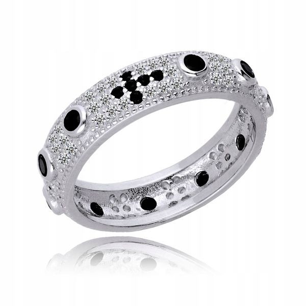 Srebrna Obrączka Różańcowa Różaniec Srebro 925 zdjęcie 1