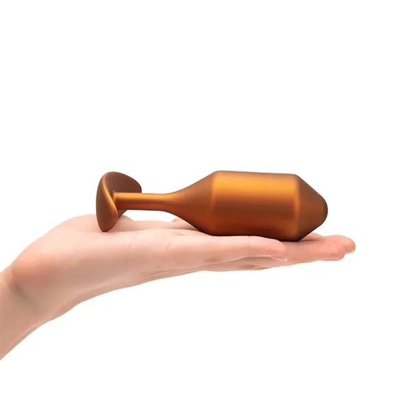 Plug analny - B-Vibe Snug Plug 4 Sunburst zdjęcie 5
