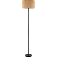 Lampa Podłogowa Skandynawska Sztruksowa Nowoczesna E27 Brązowa 165 cm
