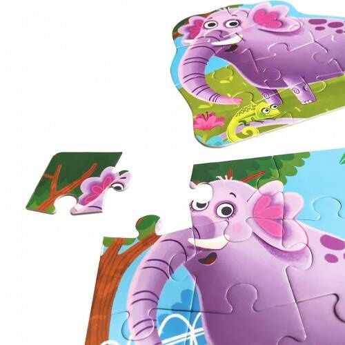 puzzle edukacyjne maxi 2w1 zoo rk1080-02 na Arena.pl