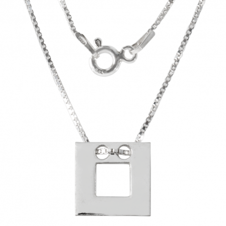 SREBRNY NASZYJNIK GWIAZD KWADRAT Z DZIURKĄ CELEBRYTKA PRÓBA SREBRA 925 GRAWER GRATIS na Arena.pl