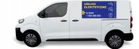 Naklejka Folia na samochód auto reklamowa USŁUGI ELEKTRYCZNE TWOJA NAZWA