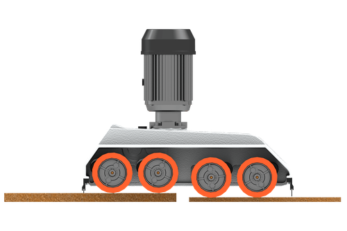 Posuw czołg mechaniczny 4 rolkowy statyw przegub 360 stopni uchwyt statywem na Arena.pl
