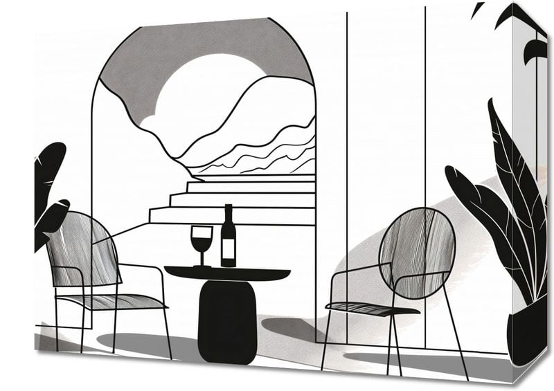 Obraz 40x30cm Relaks w Monochromie zdjęcie 1