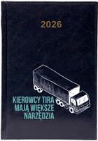 Kalendarz A5 2026 tygodniowy KSIĄŻKOWY PREZENT DLA KIEROWCY TIRA Z IMIENIEM