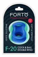 forto f-20 ball stretcher small niebieski silikonowy pierścień