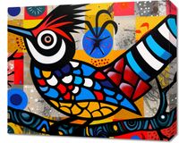 Obraz 60x50cm Ptak Na Wznak