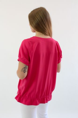 Elegancka bluzka ze ściągnieciem Azzurra Fuksja UNI na Arena.pl