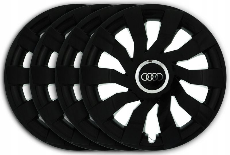 KOŁPAKI 16'' AUDI - A3 A4 A5 A6 A7 A8 CZARNE CLC zdjęcie 1