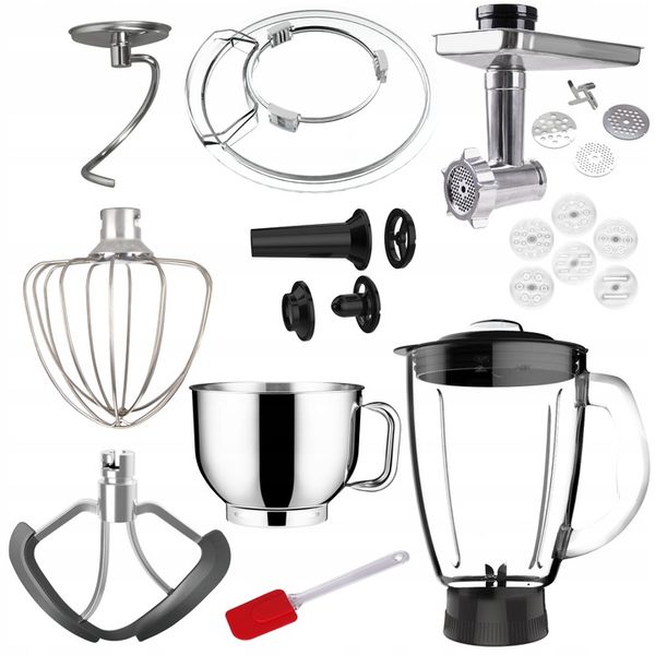 Robot kuchenny mikser planetarny blender kielichowy maszynka do mięsa LOVIO zdjęcie 16