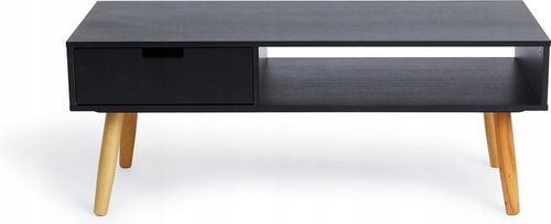 KOMODA Szafka RTV Kredens Regał na Telewizor z Szufladą CZARNY na Arena.pl