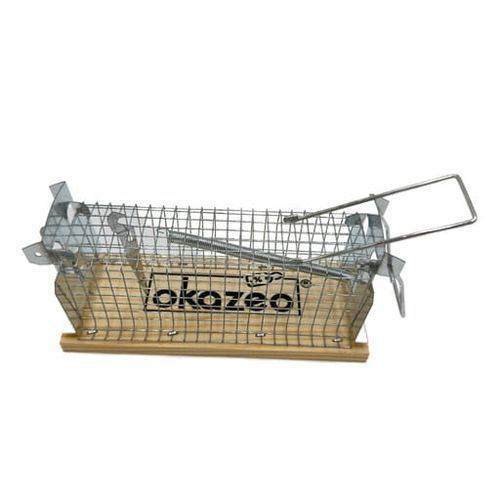 Pułapka humanitarna na myszy gryzonie żywołapka klatka łapka 15x6x6cm na Arena.pl