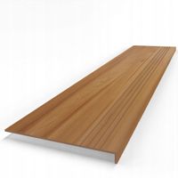 STOPNICA GRESOWA DĄB ZŁOTY,ANTYPOŚLIZGOWE NACIĘCIA,STOPIEŃ Z NOSKIEM 120x30