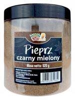 Pieprz Czarny Mielony Royal Brand 520g w dużym ładnym wielorazowym słoiku