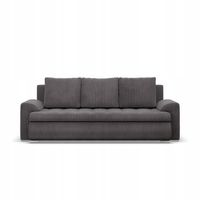 KANAPA FORESTA CIEMNA SZARA Rozkładana Wygodna Funkcja Spania POSO SZTRUKS