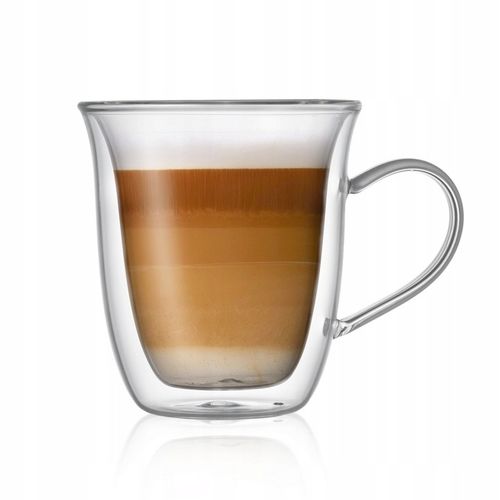 Szklanki termiczne do kawy Latte zestaw 2szt 250ml na Arena.pl