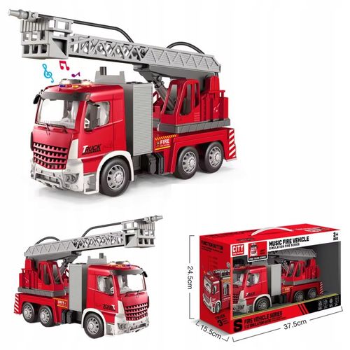 WÓZ STRAŻACKI STRAŻ POŻARNA ZABAWKA POJAZD STRAŻY POŻARNEJ DŹWIĘK + ŚWIATŁA na Arena.pl