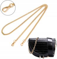 Pasek Do Torebki Torby Łańcuch Długi Złoty Gruby