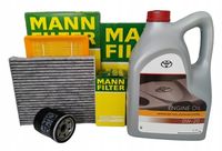 MANN ZESTAW FILTRÓW OLEJ 0W20 5L TOYOTA CAMRY IX 18- 2.5 HYBRID HYBRYDA