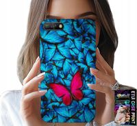ETUI DO HUAWEI Y6 2018 - NIEBIESKIE MOTYLKI, MOTYL, KOBIECE WZORY