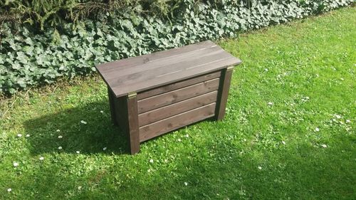 SKRZYNIA ŁAWKA OGRODOWA DREWNIANA 90cm lub 80cm Ławka, 2 Kolory, producent na Arena.pl