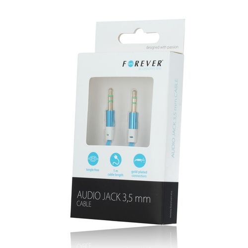 Kabel Forever audio jack 3,5 mm niebieski na Arena.pl