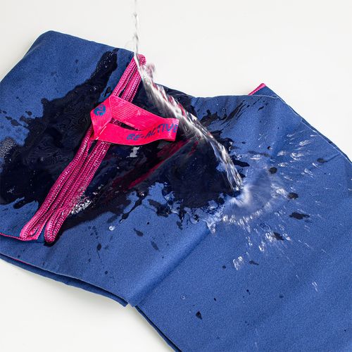 Ręcznik Szybkoschnący Z Mikrofibry 180X100 Granatowo-Różowy na Arena.pl