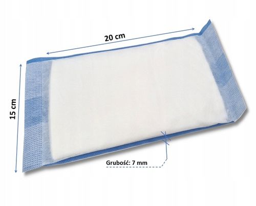 KOMPRESY OPATRUNKI WYSOKOCHŁONNE NIEJAŁOWE 15X20cm OPATRYWANIE RAN na Arena.pl